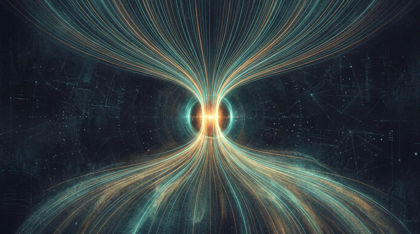 Abstract illustration of parallel request streams converging into a single processing lane